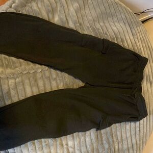Black cargo sweats